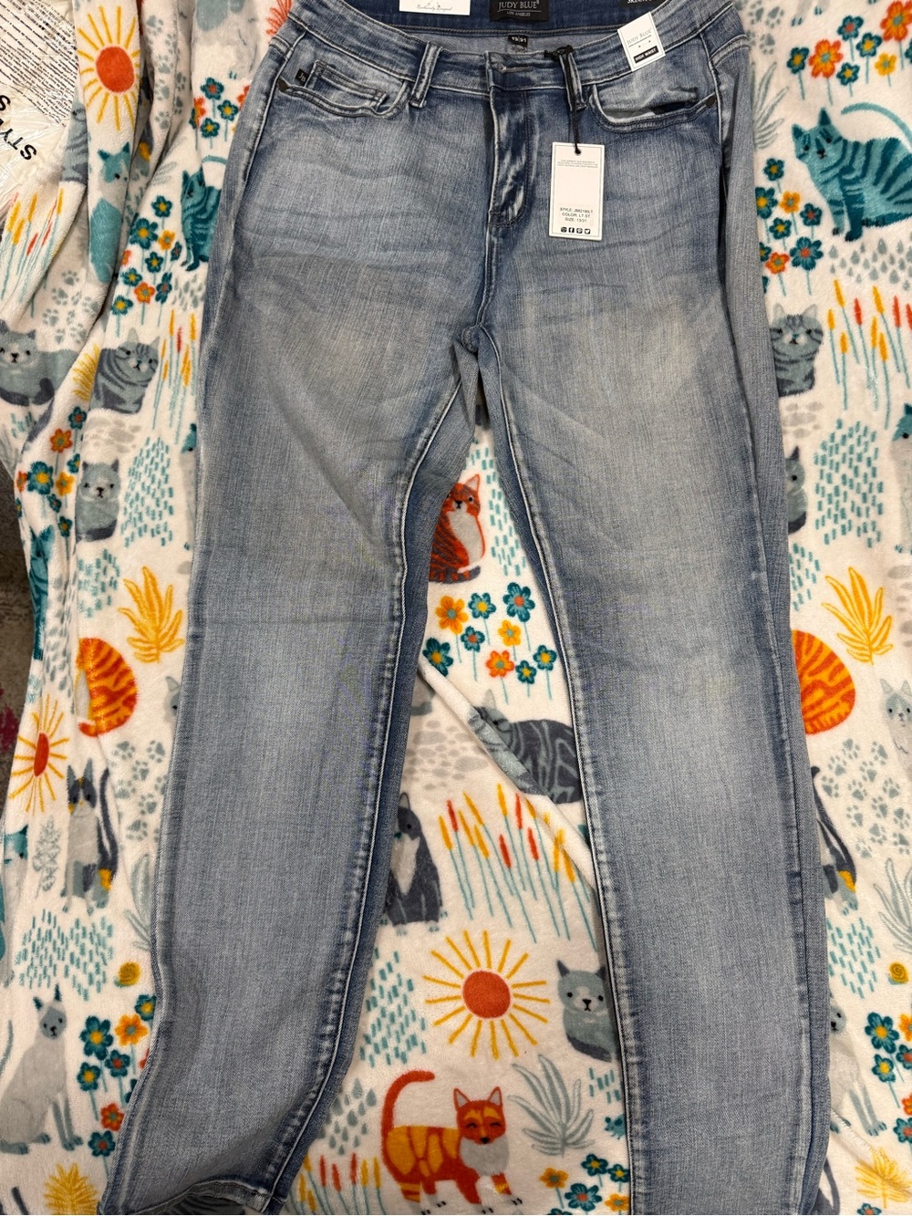 Judy Blue Faded Light Blue Skinny Jeans